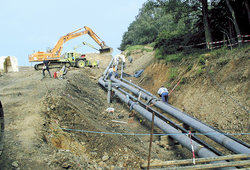 FW SAFETY PIPING DN 100/125 and DN 300/350, 3600 m, for the transport of kerosene and diesel